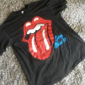 Vintage 80s Rolling Stones Concert Tour T Shirt